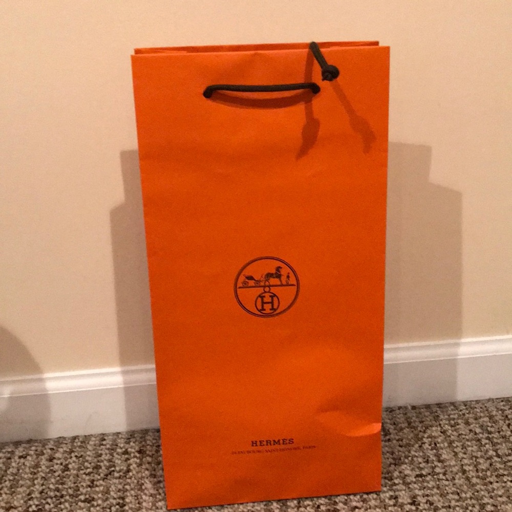Herms Empty Box With Shopping Bag - image 3